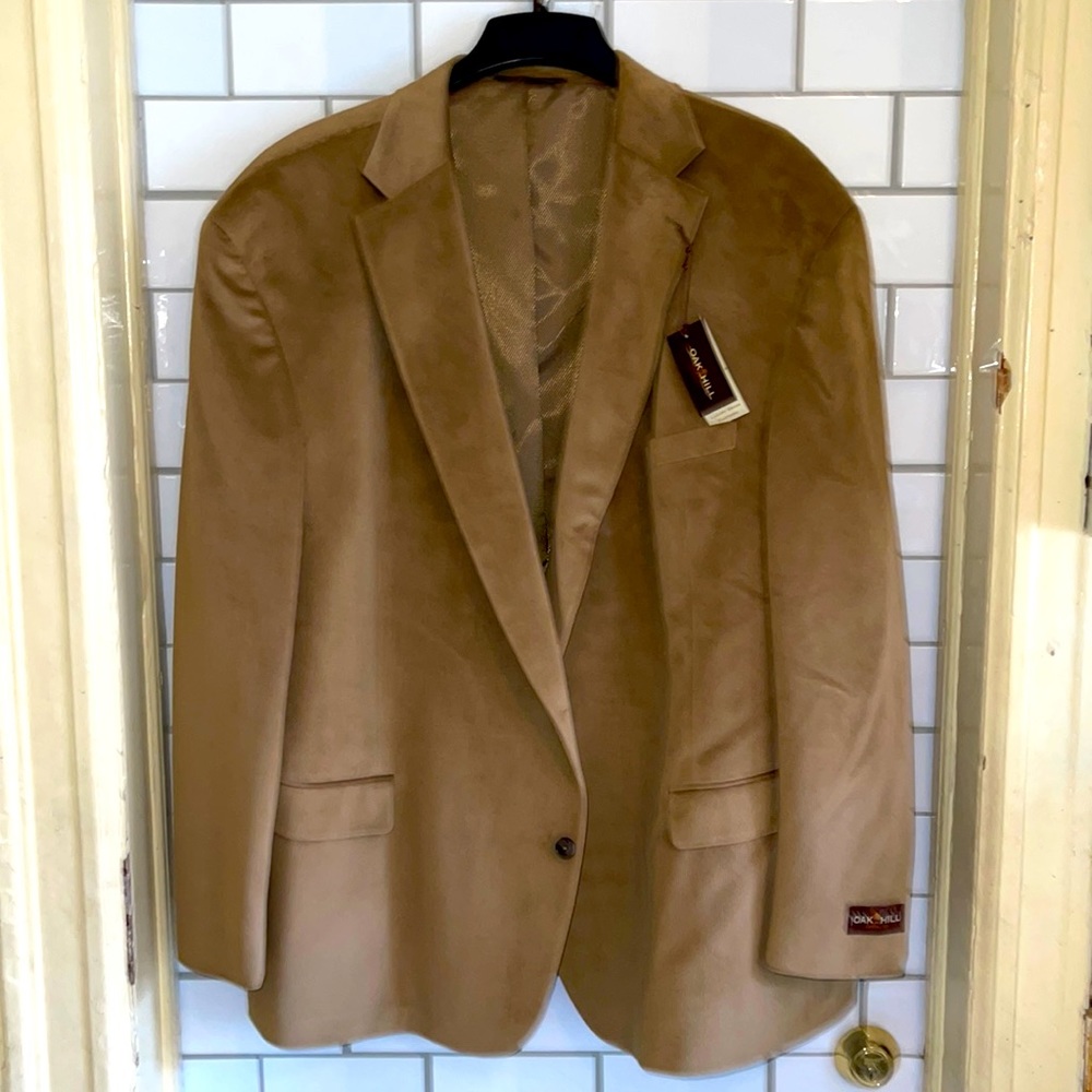 OAK HILL TEXTURED SPORT COAT BLAZER 3XL 🔥 DXL 54-56R NWT 🔥